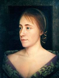 Painting titled "Nathalie" by Ellen De Groot, Original Artwork, Oil