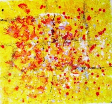 Painting titled "Pascal Flowers" by Fin, Original Artwork, Acrylic