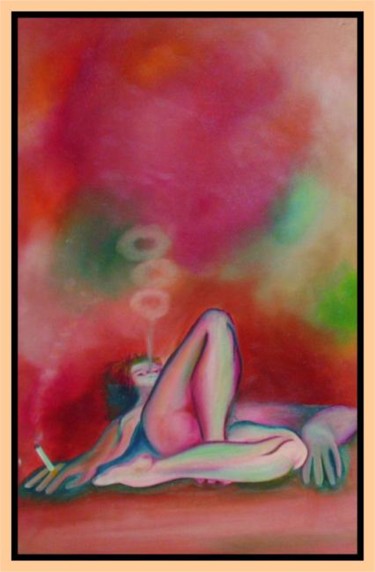 Pintura intitulada "prazer" por Josil, Obras de arte originais