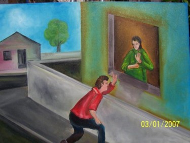 Pintura intitulada "ultima chance" por Josil, Obras de arte originais