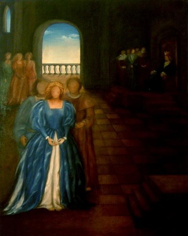 Pintura titulada ""Swords and Benedic…" por Irma Dos Santos, Obra de arte original