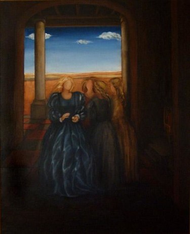Pintura titulada ""Mystic Night" Oil…" por Irma Dos Santos, Obra de arte original