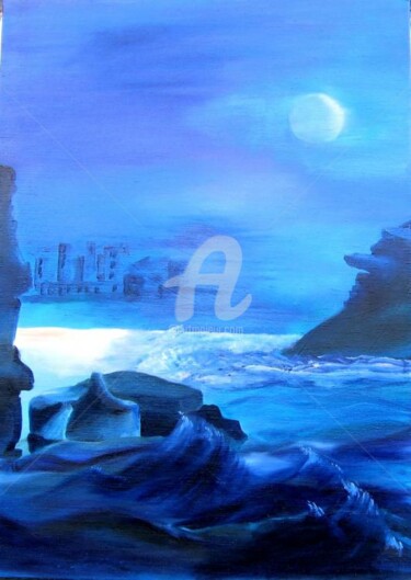Peinture intitulée "en  italia" par Noëlle Dauby, Œuvre d'art originale