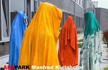Malerei mit dem Titel "ghost parade" von Manfred Kielnhofer, Original-Kunstwerk
