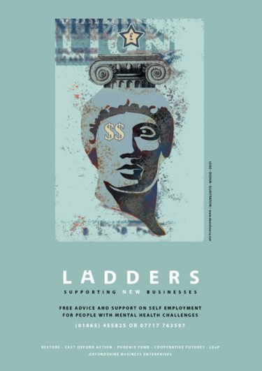 Drawing titled "Ladders Poster" by Daniel Perry, Original Artwork
