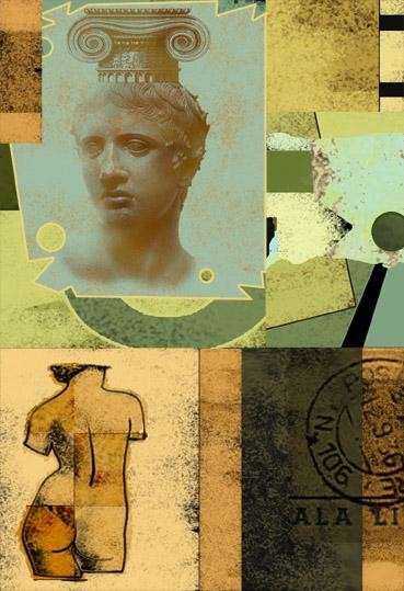Drawing titled "Collage Ideas" by Daniel Perry, Original Artwork