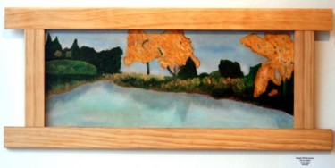 Painting titled "parkside" by Angelo Di Pietrantonio, Original Artwork