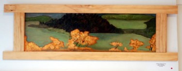 Painting titled "pond" by Angelo Di Pietrantonio, Original Artwork