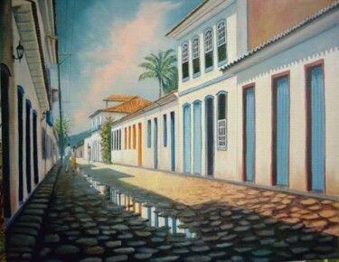 Peinture intitulée "Passeio em Paraty" par Sandro José Da Silva, Œuvre d'art originale