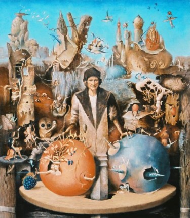 Painting titled "LIFE OF H.BOSH" by Peter Marcek, Original Artwork