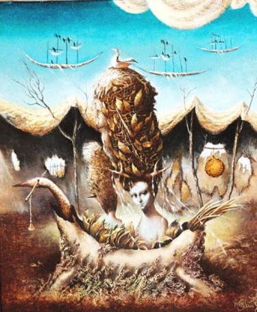 Painting titled "POOR QUEEN" by Peter Marcek, Original Artwork