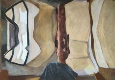 Painting titled "étirement" by Mathieu Weemaels, Original Artwork