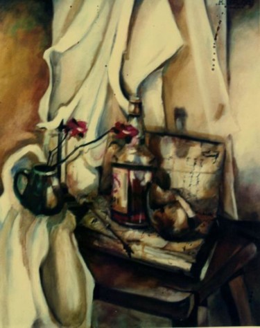 Peinture intitulée "BODEGON   (col.part…" par Alexander Leal Cid, Œuvre d'art originale, Huile