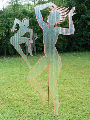 Sculpture intitulée "55 ombres à Journan…" par Pascal Borgo, Œuvre d'art originale