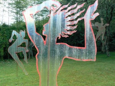 Sculpture intitulée "55 ombres à Journan…" par Pascal Borgo, Œuvre d'art originale