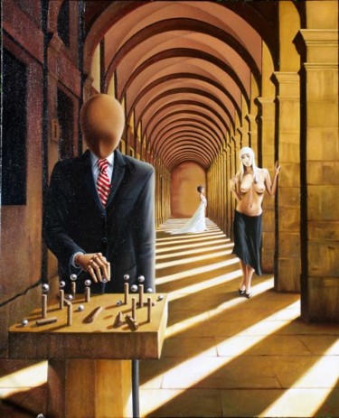 Painting titled "Time filled in" by William Johns, Original Artwork