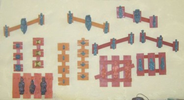 Sculpture intitulée "petite vue d'ensemb…" par S Eymond Laritaz, Œuvre d'art originale