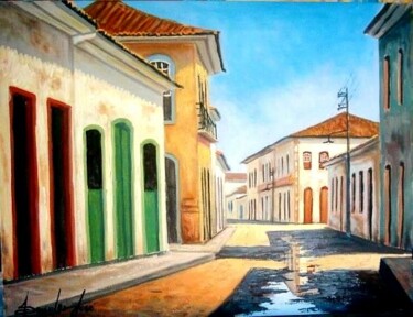 Peinture intitulée "Casario de Paraty" par Sandro José Da Silva, Œuvre d'art originale, Huile