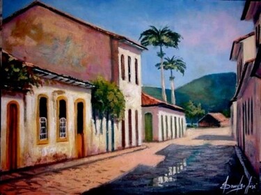Peinture intitulée "Palmeiras de Paraty" par Sandro José Da Silva, Œuvre d'art originale
