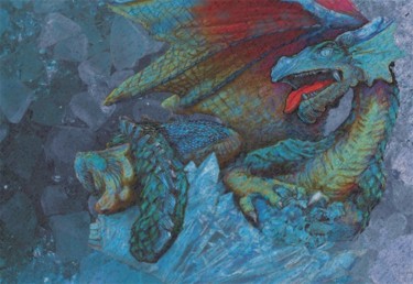 "I Dragon" Painting titled ""I Dragon"" by Robert C Maize, Original Artwork