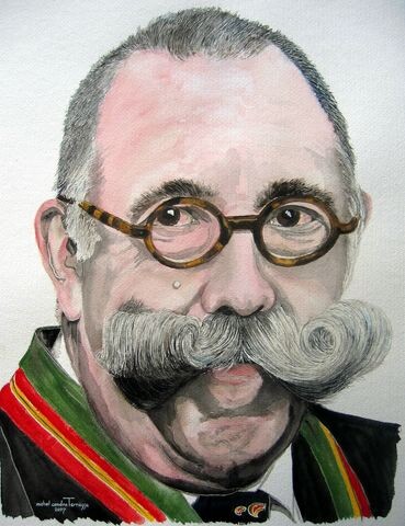 Painting titled "LES MOUSTACHES" by Michel Cendra-Terrassa, Original Artwork