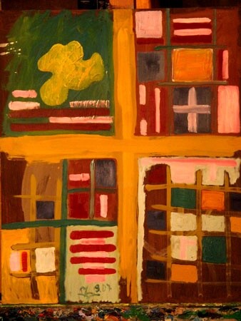 Collagen mit dem Titel ""+"" von Zoran Komatinović, Original-Kunstwerk
