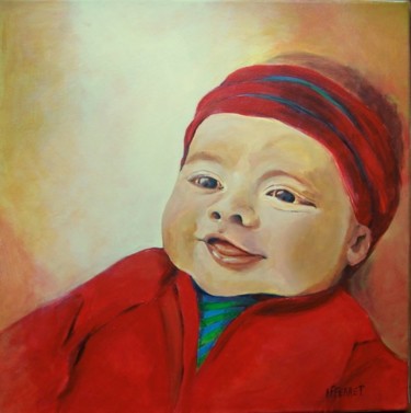 Peinture intitulée "... et voici Lenny!" par Anne-Frédérique Ferret, Œuvre d'art originale