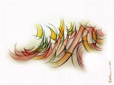 Peinture intitulée "revolte X" par Farid Ait Aoudia, Œuvre d'art originale