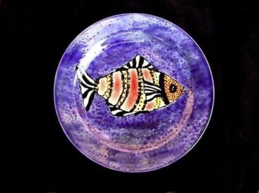 Design intitulée "Tropical Fish" par Nikko Kali, Œuvre d'art originale, Céramique