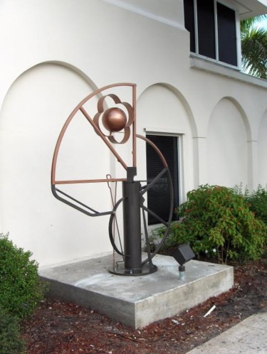 Sculpture titled "Chambered Nautilus" by Richard Beaulieu, Original Artwork, Metals