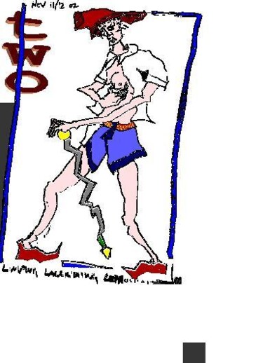 Drawing titled "two" by Robert Witherspoon, Original Artwork