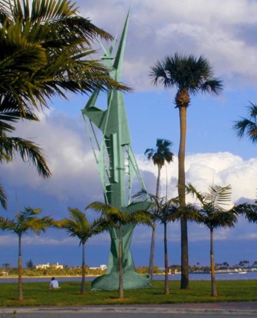 Sculpture titled "Liberty" by Richard Beaulieu, Original Artwork, Metals