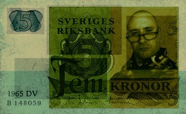 Painting titled "FiveKronor72dpi.jpg" by Daniel Perry, Original Artwork