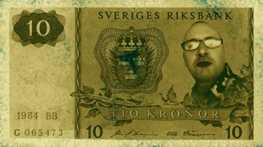 Painting titled "TenKronor72dpi400pi…" by Daniel Perry, Original Artwork