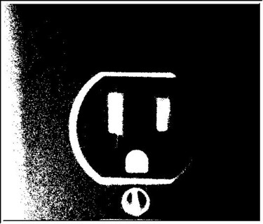 Photography titled "Distressed Outlet" by Connie M., Original Artwork