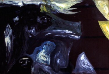 Pintura titulada "Sombras de la noche…" por Ignacio Navarro, Obra de arte original