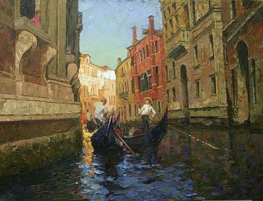 Картина под названием ""Venice"" - Alexey Kamenev, Подлинное произведение искусства