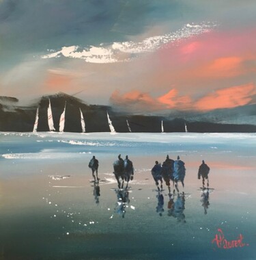 Peinture intitulée "Régata" par Philippe Laurent, Œuvre d'art originale, Acrylique