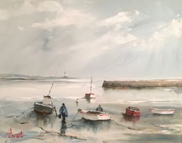 Peinture intitulée "Bretagne le petit p…" par Philippe Laurent, Œuvre d'art originale, Acrylique