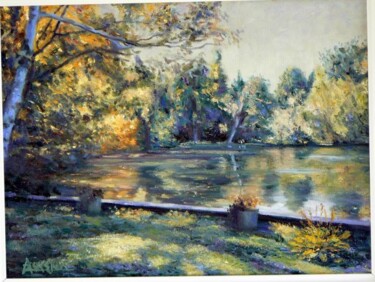 Peinture intitulée ""Si près, si beau"" par Azucena, Œuvre d'art originale, Huile
