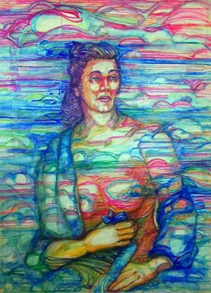 clouds Painting titled "clouds" by Robert C Maize, Original Artwork