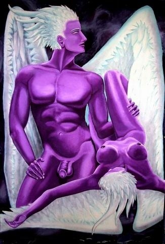 Crimson angels - Kızıl melekler 绘画 标题为“Crimson angels - Kı…” 由Tolga Özkan, 原创艺术品, 油