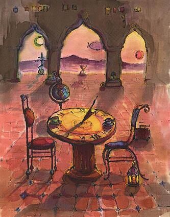 Peinture intitulée "Table for two" par Bozena Kwiatkowska, Œuvre d'art originale