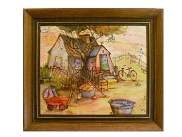 Peinture intitulée "Reminiscence from a…" par Bozena Kwiatkowska, Œuvre d'art originale