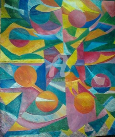 Peinture intitulée "Projections" par André Da Luz (luxbridge), Œuvre d'art originale