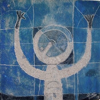 Peinture intitulée "ESCUINCLE" par Arturo Morin, Œuvre d'art originale