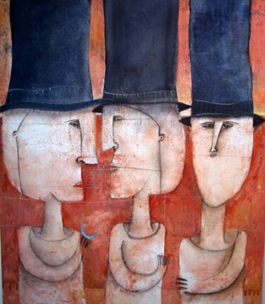 Painting titled "LA MAFIA" by Arturo Morin, Original Artwork