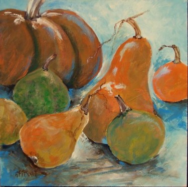 Peinture intitulée "Sept, et c'est l'au…" par Anne-Frédérique Ferret, Œuvre d'art originale, Huile