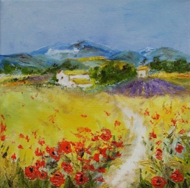 Provence 2 Peinture intitulée "Provence 2" par Géraldine Streichert, Œuvre d'art originale, Huile