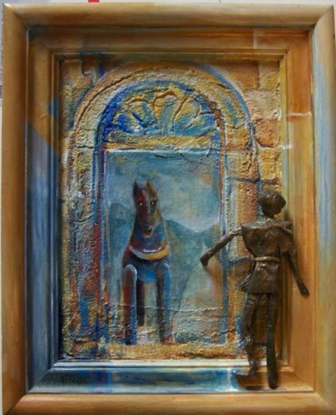 Peinture intitulée "... petit cheval de…" par Anne-Frédérique Ferret, Œuvre d'art originale